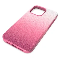High smartphone case, iPhone® 13 Pro, Pink by SWAROVSKI