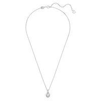 Birthstone pendant, Square cut, June, Pink, Rhodium plated by SWAROVSKI