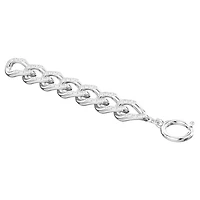 Dextera extender, White, Rhodium plated by SWAROVSKI