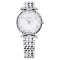 Crystalline wonder watch, Swiss Made, Metal bracelet, Silver tone, Stainless steel by SWAROVSKI