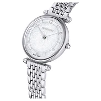 Crystalline wonder watch, Swiss Made, Metal bracelet, Silver tone, Stainless steel by SWAROVSKI