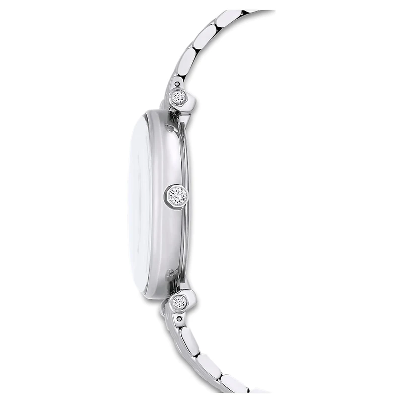 Crystalline wonder watch, Swiss Made, Metal bracelet, Silver tone, Stainless steel by SWAROVSKI