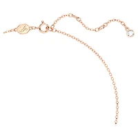 Volta set, Bow, White, Rose gold-tone plated by SWAROVSKI