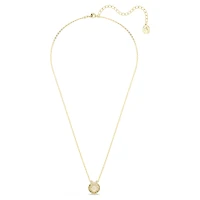 Bella V pendant, Round cut, Gold tone, Gold-tone plated by SWAROVSKI