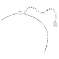 Una Angelic necklace, Mixed cuts, Blue, Rhodium plated by SWAROVSKI