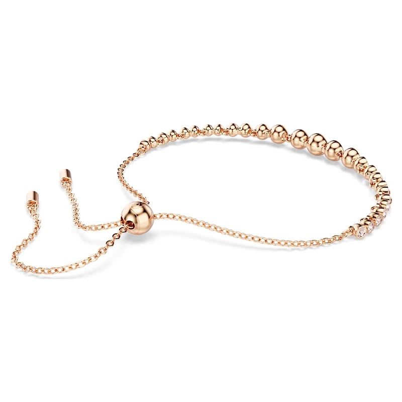 Imber Emily bracelet, Mixed round cuts, Pink, Rose gold-tone plated by SWAROVSKI