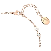 Swarovski Remix Collection strand, Round cut, White, Rose gold-tone plated by SWAROVSKI
