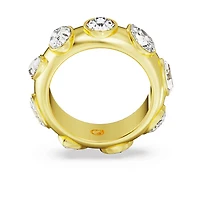 Dextera ring, Mixed cuts, White, Gold-tone plated by SWAROVSKI