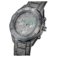 Dextera lux watch, Swiss Made, Metal bracelet, Silver tone, Stainless Steel by SWAROVSKI