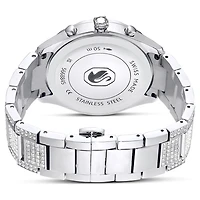 Dextera lux watch, Swiss Made, Metal bracelet, Silver tone, Stainless Steel by SWAROVSKI