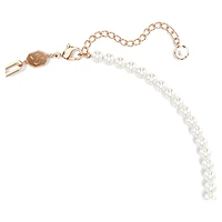 Teddy pendant, Crystal pearl, Bear, Pink, Rose gold-tone plated by SWAROVSKI