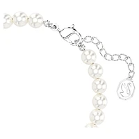 Swarovski Remix Collection strand, Crystal pearl, White, Rhodium plated by SWAROVSKI