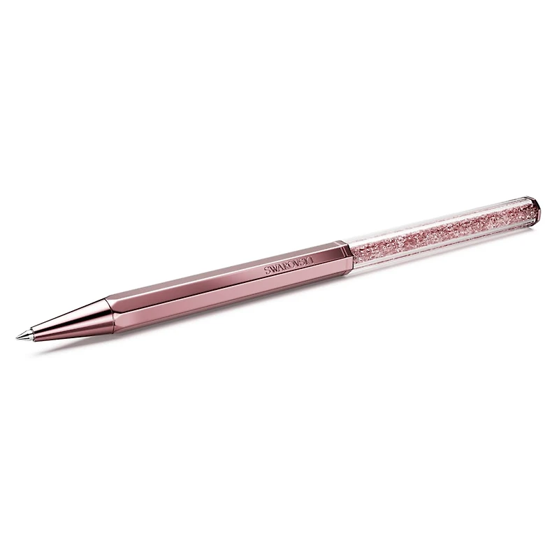 Crystalline ballpoint pen, Octagon shape, Pink, Pink lacquered by SWAROVSKI