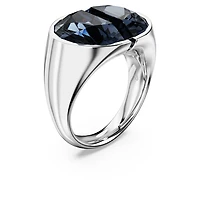 Lucent cocktail ring, Gray, Rhodium plated by SWAROVSKI