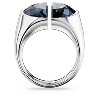 Lucent cocktail ring, Gray, Rhodium plated by SWAROVSKI