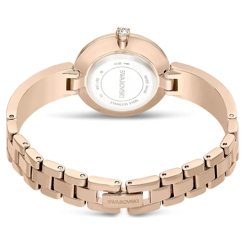 Illumina watch, Swiss Made, Metal bracelet, Gold tone