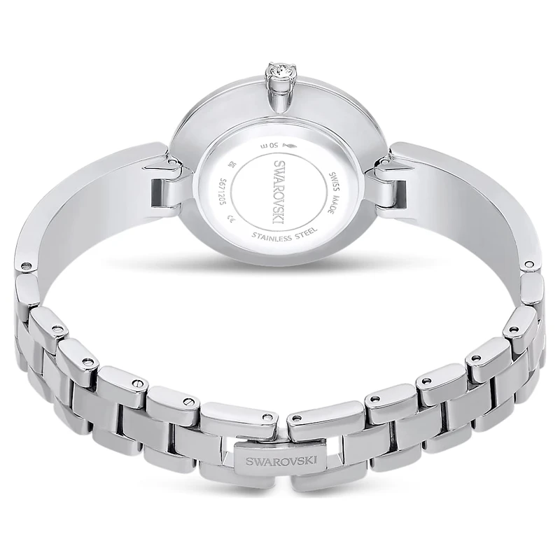 Illumina watch, Swiss Made, Metal bracelet, Silver Tone, Stainless steel by SWAROVSKI