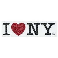 I LOVE NY removable sticker, Red by SWAROVSKI