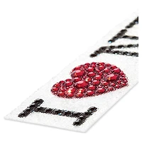 I LOVE NY removable sticker, Red by SWAROVSKI
