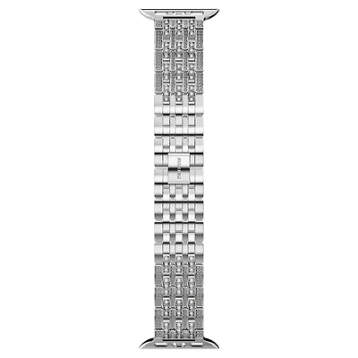 Princess strap, For Apple Watch® 40 mm & 41mm, Silver Tone, Stainless steel by SWAROVSKI