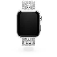 Princess strap, For Apple Watch® 40 mm & 41mm, Silver Tone, Stainless steel by SWAROVSKI