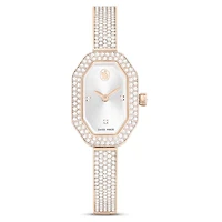 Dextera bangle watch, Swiss Made, Metal bracelet, Gold tone