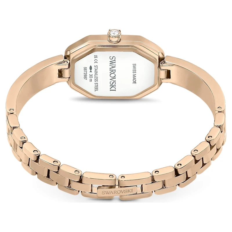 Dextera bangle watch, Swiss Made, Metal bracelet, Gold tone