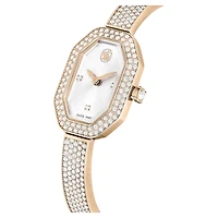 Dextera bangle watch, Swiss Made, Metal bracelet, Gold tone