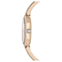 Dextera bangle watch, Swiss Made, Metal bracelet, Gold tone