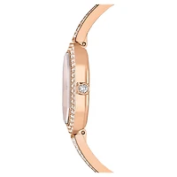 Dextera bangle watch, Swiss Made, Metal bracelet, Gold tone