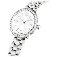 Certa watch, Swiss Made, Metal bracelet, Silver tone, Stainless Steel by SWAROVSKI