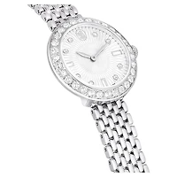 Matrix tennis 7-link watch, Swiss Made, Metal bracelet, Silver Tone, Stainless steel by SWAROVSKI