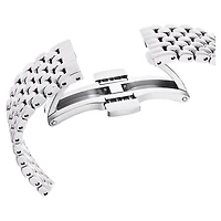 Matrix tennis 7-link watch, Swiss Made, Metal bracelet, Silver Tone, Stainless steel by SWAROVSKI