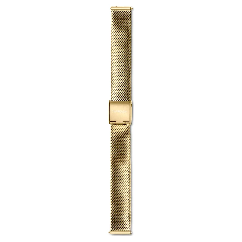 Watch strap, 13 mm (0.51") width, Metal, Gold tone