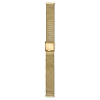 Watch strap, 13 mm (0.51") width, Metal, Gold tone