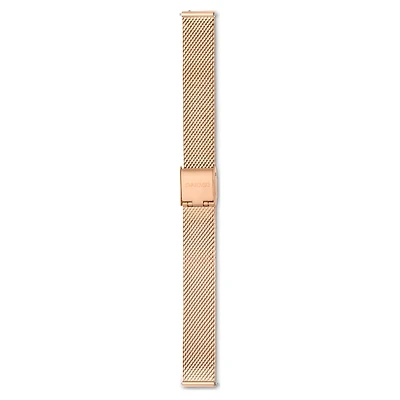 Watch strap, 13 mm (0.51") width, Metal, Gold tone