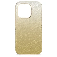 High smartphone case, Color gradient, iPhone® 14 Pro, Gold tone by SWAROVSKI
