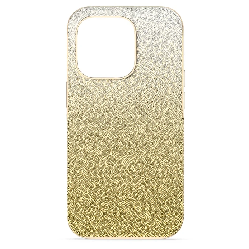 High smartphone case, Colour gradient, iPhone® 14 Pro, Gold tone by SWAROVSKI