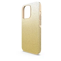 High smartphone case, Colour gradient, iPhone® 14 Pro, Gold tone by SWAROVSKI