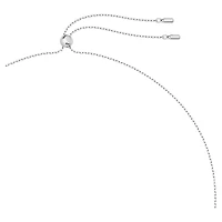 Luna pendant, Moon, White, Rhodium plated by SWAROVSKI