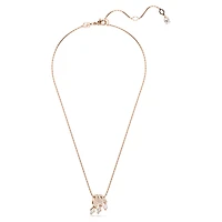 Dragon & Phoenix pendant, Dragon’s claw, White, Rose gold-tone plated by SWAROVSKI