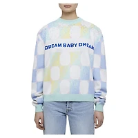 Liberal Youth Ministry, Gradient checker jumper, Blue by SWAROVSKI