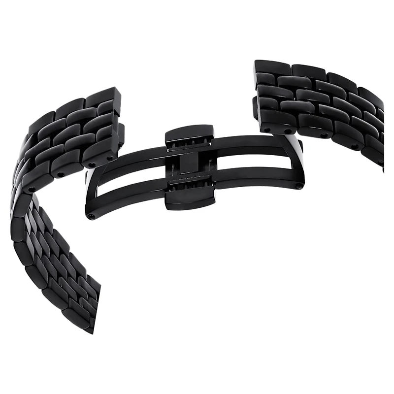 Octea moon watch, Swiss Made, Moon, Metal bracelet, Black, Black finish by SWAROVSKI