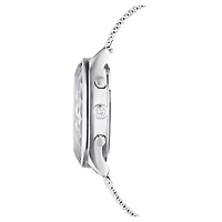 Nova chrono watch, Swiss Made, Metal bracelet, Silver tone, Stainless Steel by SWAROVSKI