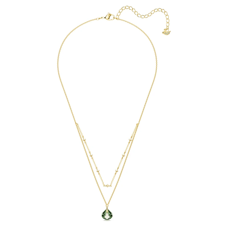 Tessa pendant, Green, Gold-tone plated by SWAROVSKI