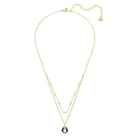 Tessa pendant, Green, Gold-tone plated by SWAROVSKI