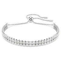 Matrix bracelet, Round cut, White