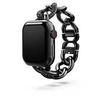 Chain strap, For Apple Watch® 40mm & 41mm, Black, Black finish by SWAROVSKI