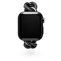 Chain strap, For Apple Watch® 40mm & 41mm, Black, Black finish by SWAROVSKI