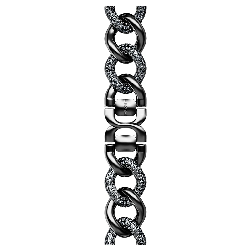 Chain strap, For Apple Watch® 40mm & 41mm, Black, Black finish by SWAROVSKI